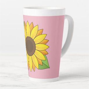 Taza De Café Latte Girasol