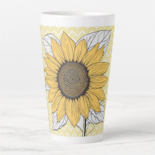 Taza De Café Latte "Girasol"
