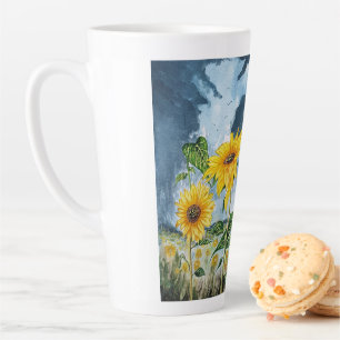 Taza De Café Latte Girasol