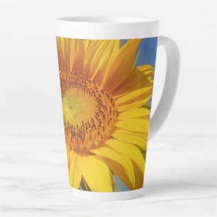Taza De Café Latte Girasol amarillo