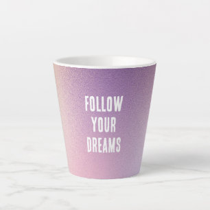 Taza De Café Latte Girly Pink