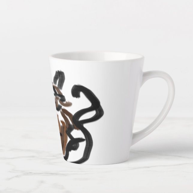 Taza De Café Latte Giros gatos (Derecha)