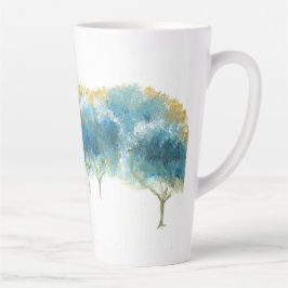 Taza De Café Latte Glacial Blue Latte Mug de invierno
