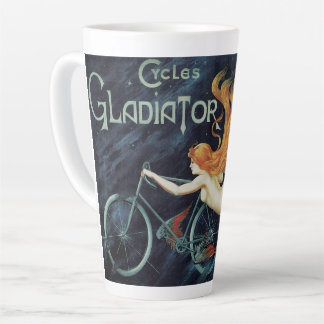 Taza De Café Latte Gladiator Cycles, Arte Antiguo Victoriano Art Nouv