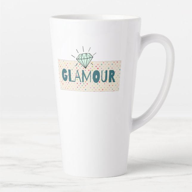 Taza De Café Latte Glamour (Derecha)