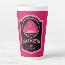 Taza De Café Latte Glamour Queen Camping In Style