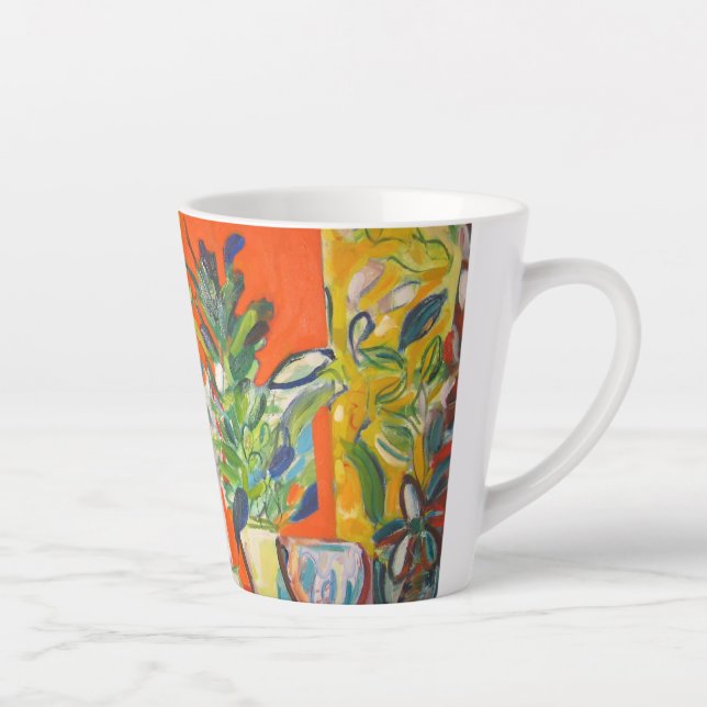 Taza De Café Latte Gloria de la mañana (Derecha)