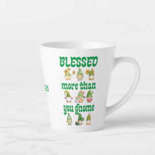 Taza De Café Latte Gnomes de San Patricio