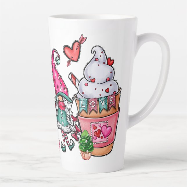 Taza De Café Latte Gnomes Enamorados De (Derecha)