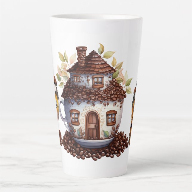 Taza De Café Latte Gnomos del Café (Anverso)