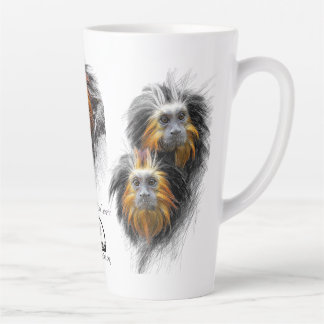 Taza De Café Latte Golden-headed Lion Tamarin Mug by RSCF