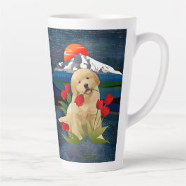 Taza De Café Latte GOLDEN RETRIEVE PUPPY Mug