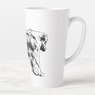 Taza De Café Latte Golden Retriever Holiday Brew