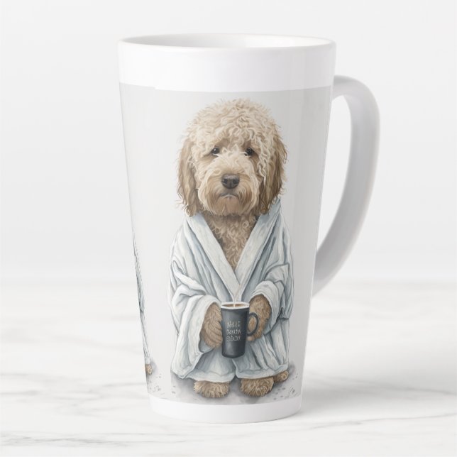 Taza De Café Latte Goldendoodle labradoodle (Ángulo derecho)