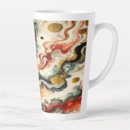 Taza De Café Latte Goldene Flüsse