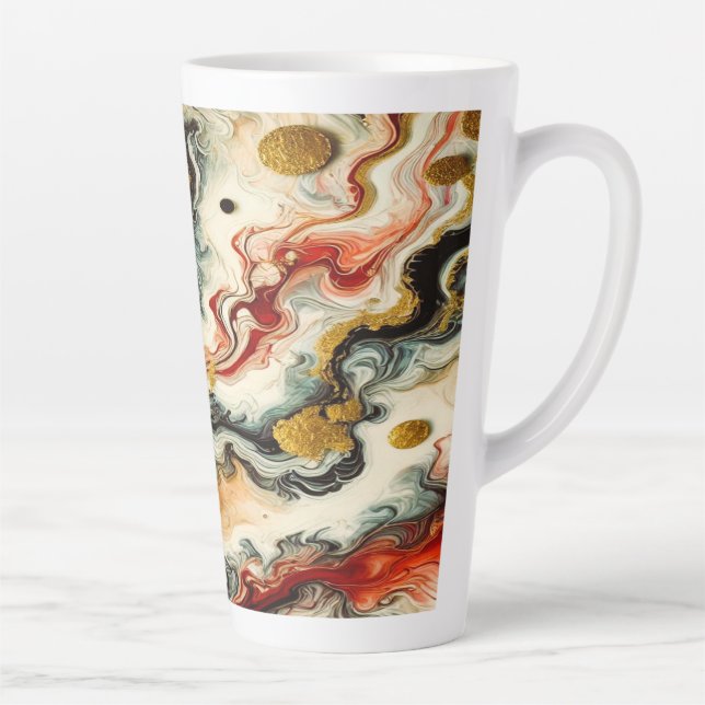 Taza De Café Latte Goldene Flüsse  (Derecha)
