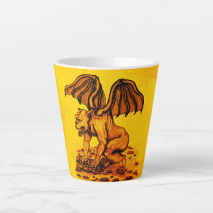 Taza De Café Latte Golem Gargoyle