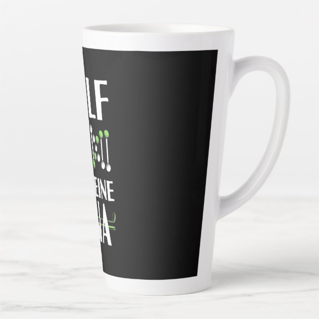 Taza De Café Latte Golf Es Mi ADN (Derecha)