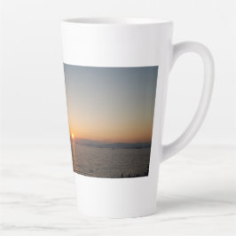 Taza De Café Latte Golpe de la Hora Dorada - Bomba de sol