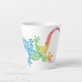 Taza De Café Latte Gordie the Gecko Latte Mug