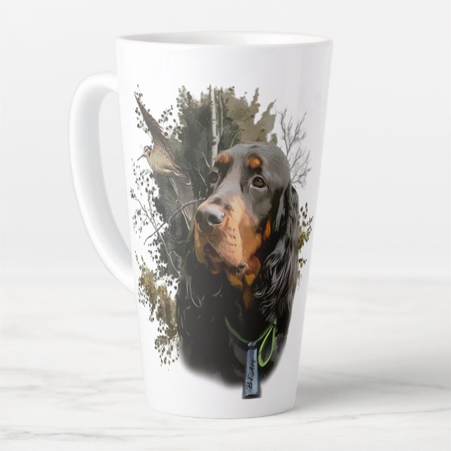 Taza De Café Latte Gordon Setter (Ángulo izquierdo)