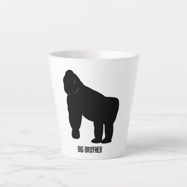 Taza De Café Latte Gorila lata (Anverso)