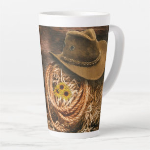 Taza De Café Latte Gorra Cowboy