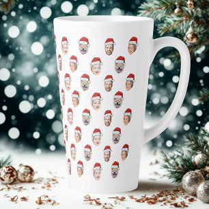 Taza De Café Latte Gorra de Santa Cara de Familia Personalizada 4 Fot