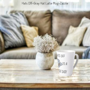 Taza De Café Latte Gorras Gorra fuera de gris