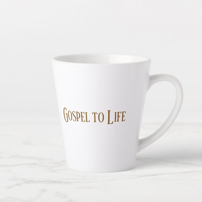 Taza De Café Latte Gospel to Life Mug (Derecha)