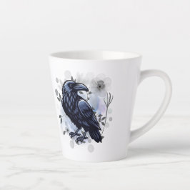 Taza De Café Latte Goth Raven Coffee Mug Dark Aesthetic 