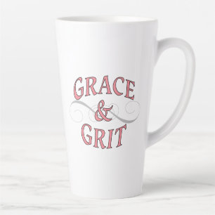 Taza De Café Latte Grace y Grit por la dama dura