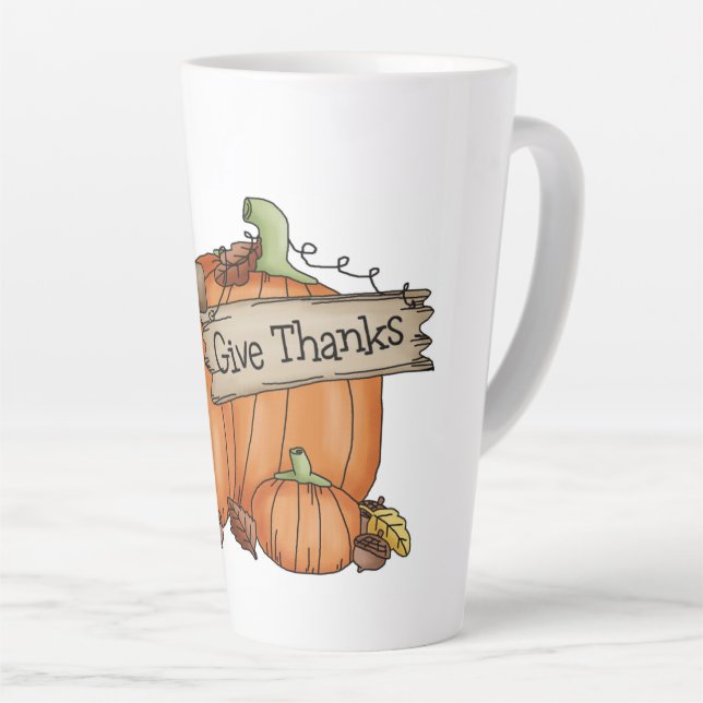 Taza De Café Latte Gracias (Ángulo derecho)