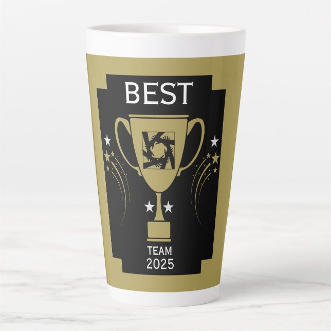 Taza De Café Latte Gracias al equipo corporativo (Anverso)