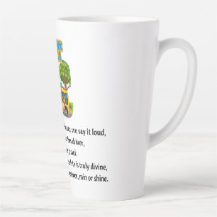 Taza De Café Latte Gracias, Conductor de Autobús Escolar.