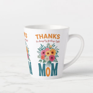 Taza De Café Latte "Gracias por ser mi luz de guía, mamá" -