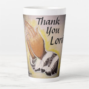 Taza De Café Latte Gracias Señor Latte Mug
