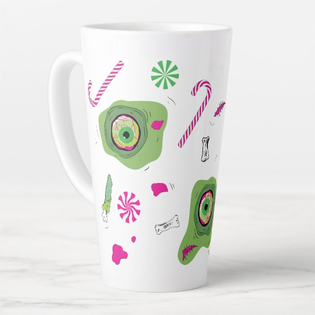 Taza De Café Latte ¡Graciosa Muerte Dulce Y Dulce! (Ángulo izquierdo)