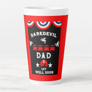 Taza De Café Latte Graciosa pierna rota se pone bien