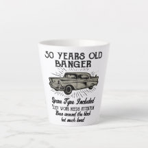 Gracioso 50 cumpleaños Retro Car Banger Agregar fe