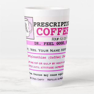 Taza De Café Latte Gracioso café con receta RZ