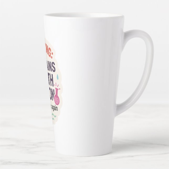 Taza De Café Latte Gracioso Diseño Magico Elixir (Derecha)