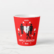 Gracioso Fiesta del divorcio T-Shirt Latte Mug