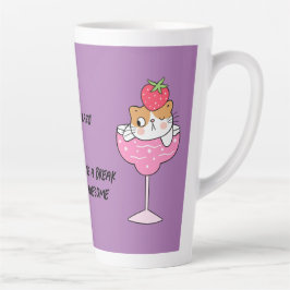 Taza De Café Latte Gracioso gato flojo latte mugs