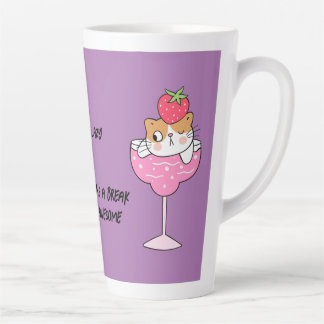Taza De Café Latte Gracioso gato flojo latte mugs