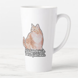 Taza De Café Latte Gracioso meme de gatos gruñones para los amantes d