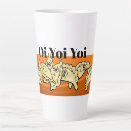 Taza De Café Latte Gracioso perogy ucraniano Pierogi Perohi