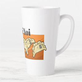 Taza De Café Latte Gracioso perogy ucraniano Pierogi Perohi