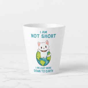 Taza De Café Latte Gracioso y lindo gato - Abajo a la Tierra