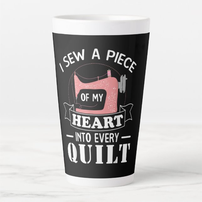Taza De Café Latte Graciosos Quilters Quilters Regalos (Anverso)